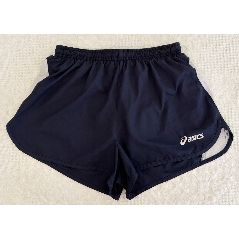 Asics Women’s Blue Athletic Lined Elastic Waist Running Gym Shorts Size Small